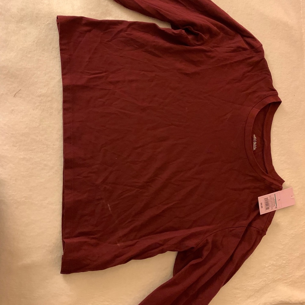 Cropped Short Sleeve Crew Neck TShirt - Wild Fable